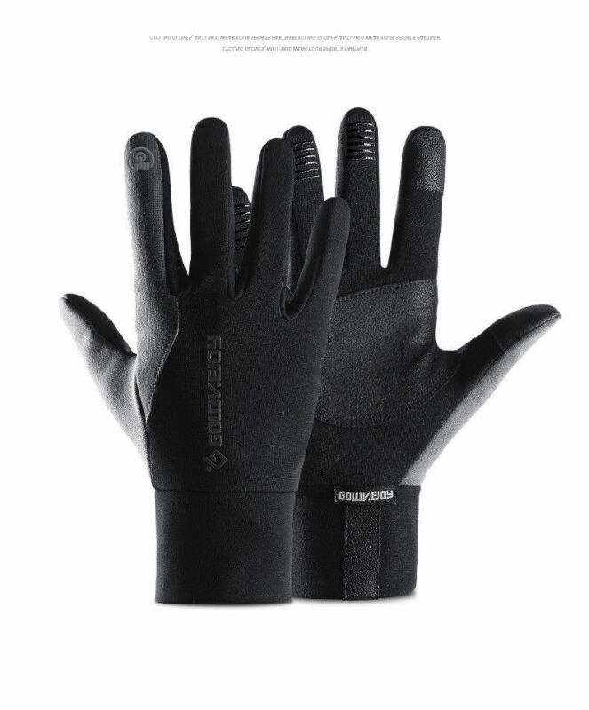 Herre unisex læderhandsker berøringsskærm tyndere foret kørsel varme handsker vinter hold varme vanter mandlige