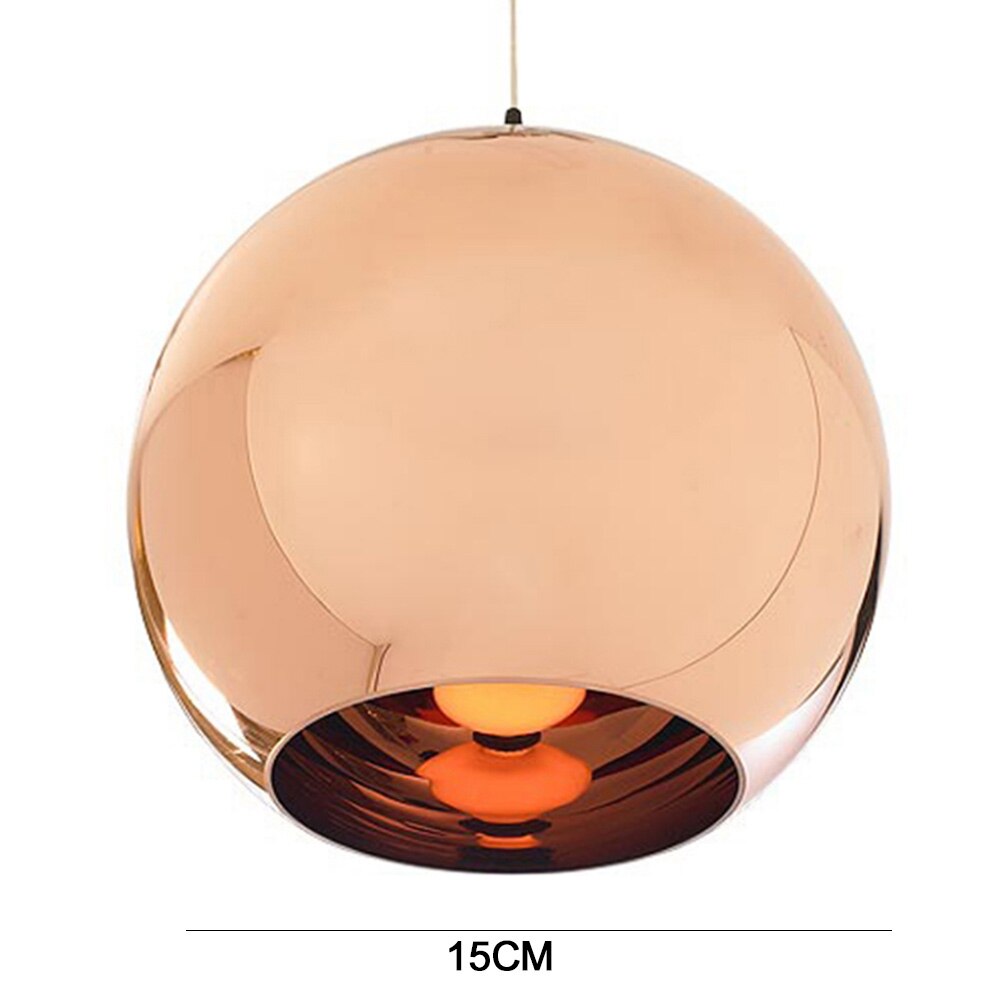 15cm glaskugle lysekrone lys romantisk klasse loftlampe hængende lampe drømmelignende lampe minimalistiske lys: Bronze