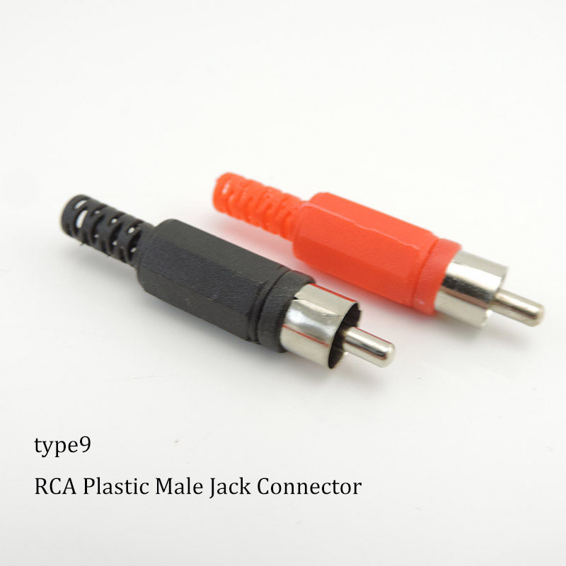 2 pcs rca male female  to 2 rca 3 rca male female rca connector splitter adapter av video audio t plug rca 2 3 way right angel  m20: Silver