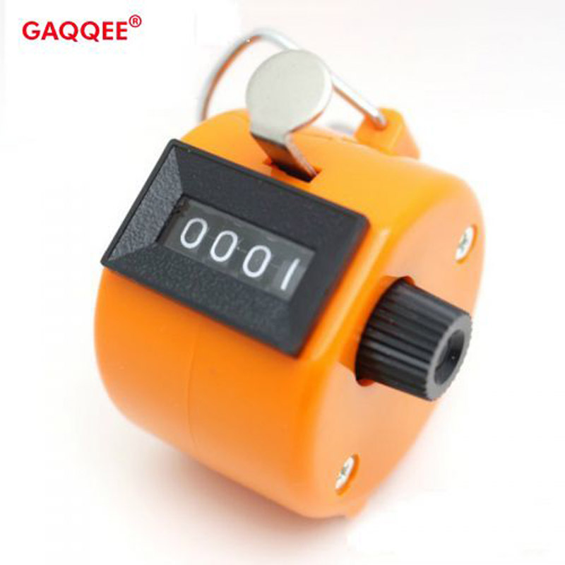4 Digit Number Counters Plastic Shell Hand Finger Display Manual Counting Tally Clicker Color Shell Timer Soccer Golf Counter