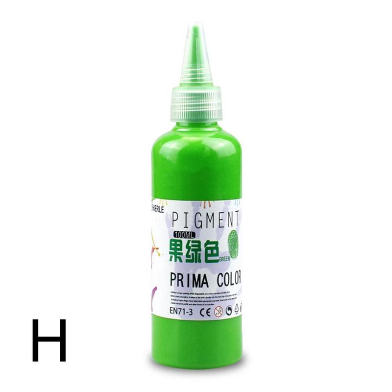 Multicolor Kindergarten School Painting Art Student Art Watercolor Paint Finger Washable Big Toddler Child Paints Diy Paint B3a4: H