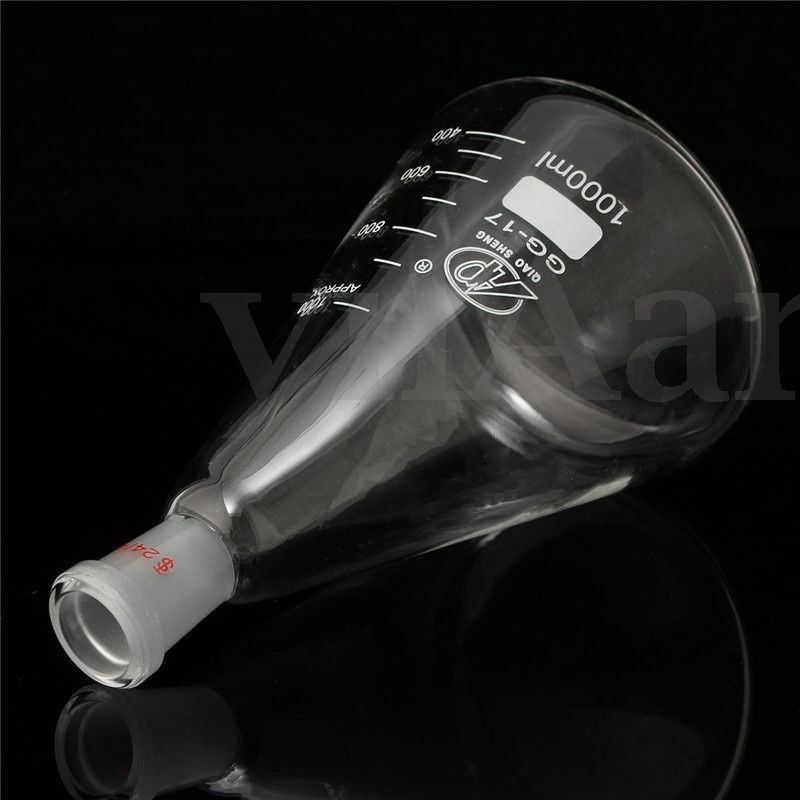 1000ml 24 / 40 verre Erlenmeyer fiole Pro bouteille conique laboratoire chimie verrerie