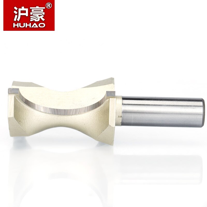 Huhao 1 stuks 1/2 " schacht halfronde bit 2 -snijder freesbits voor hout zonder lager houtbewerkingsgereedschap frees