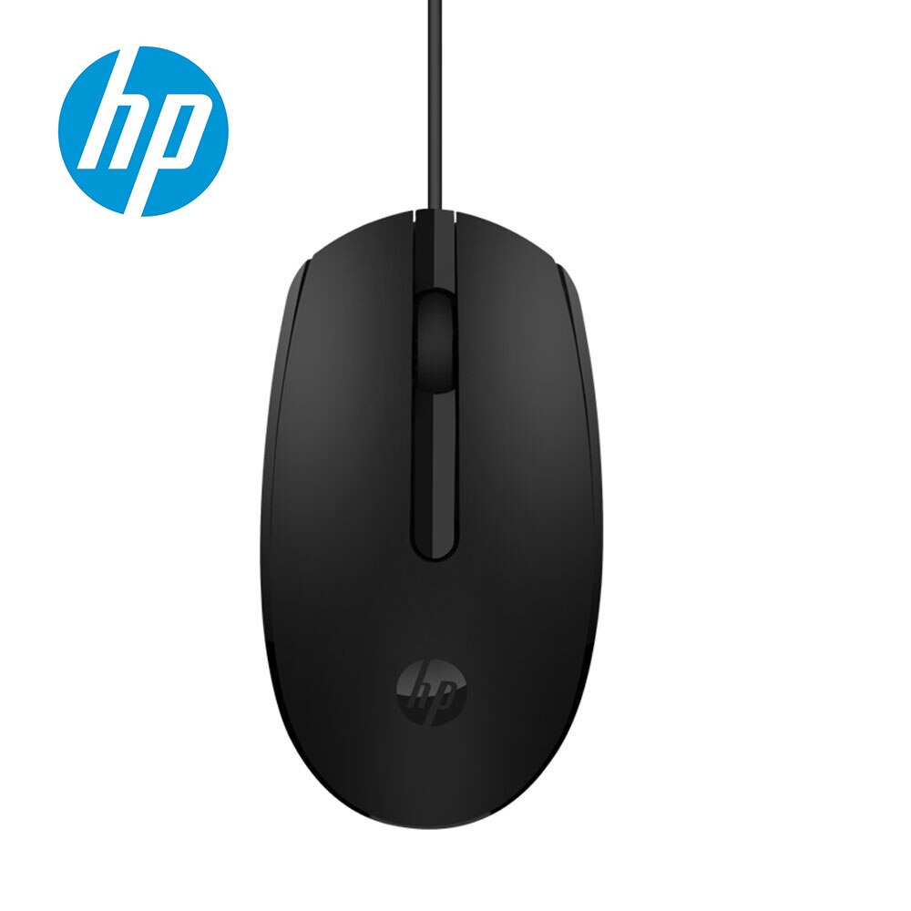 Souris d'ordinateur Portable ergonomique HP M10 filaire souris de bureau d'affaires Usb Texture mate Mini souris pour ordinateur Portable: Black