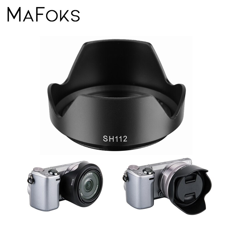 Capa 49mm da lente da montagem da baioneta de sh112 para sony e-monte SEL-1855 18-55mm f/3.5-5.6 lente de oss NEX-5N 5c f3 c3 3c NEX-7