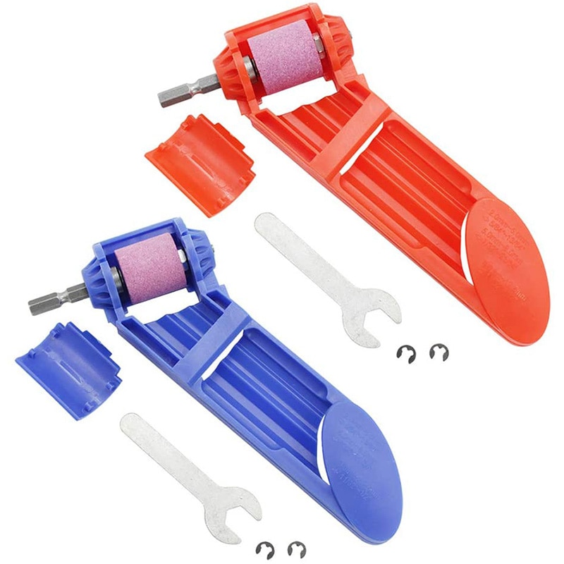 2.0-12.5mm Portable Drill Bit Sharpener Corundum Grinding Wheel Bit Tool Twist Drill Bit Sharpening Machine Grinder Wheel Tool