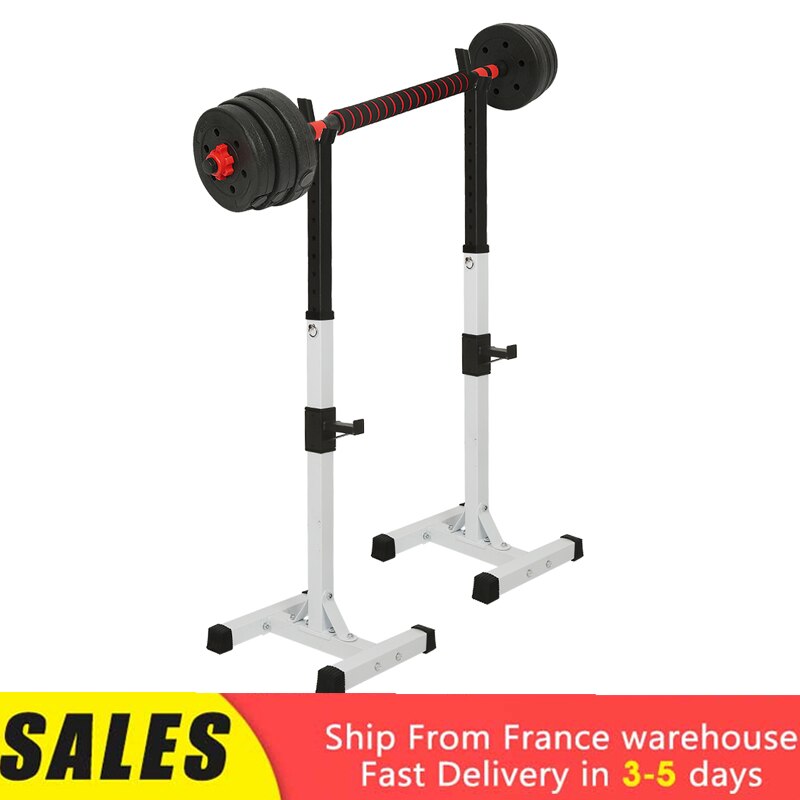 Home Fitness Equipment Split Type Multifunctional Barbell Squat Rack Adjustable Height 105-160cm Maximum Load 150 Kg HWC