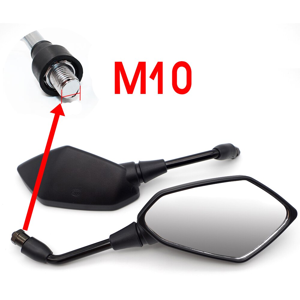 Rétroviseur latéral pliable pour guidon de moto, pour vespa gts bandit 1200 specchi moto kawasaki  er5 shadow 750: Hsj -004-m10