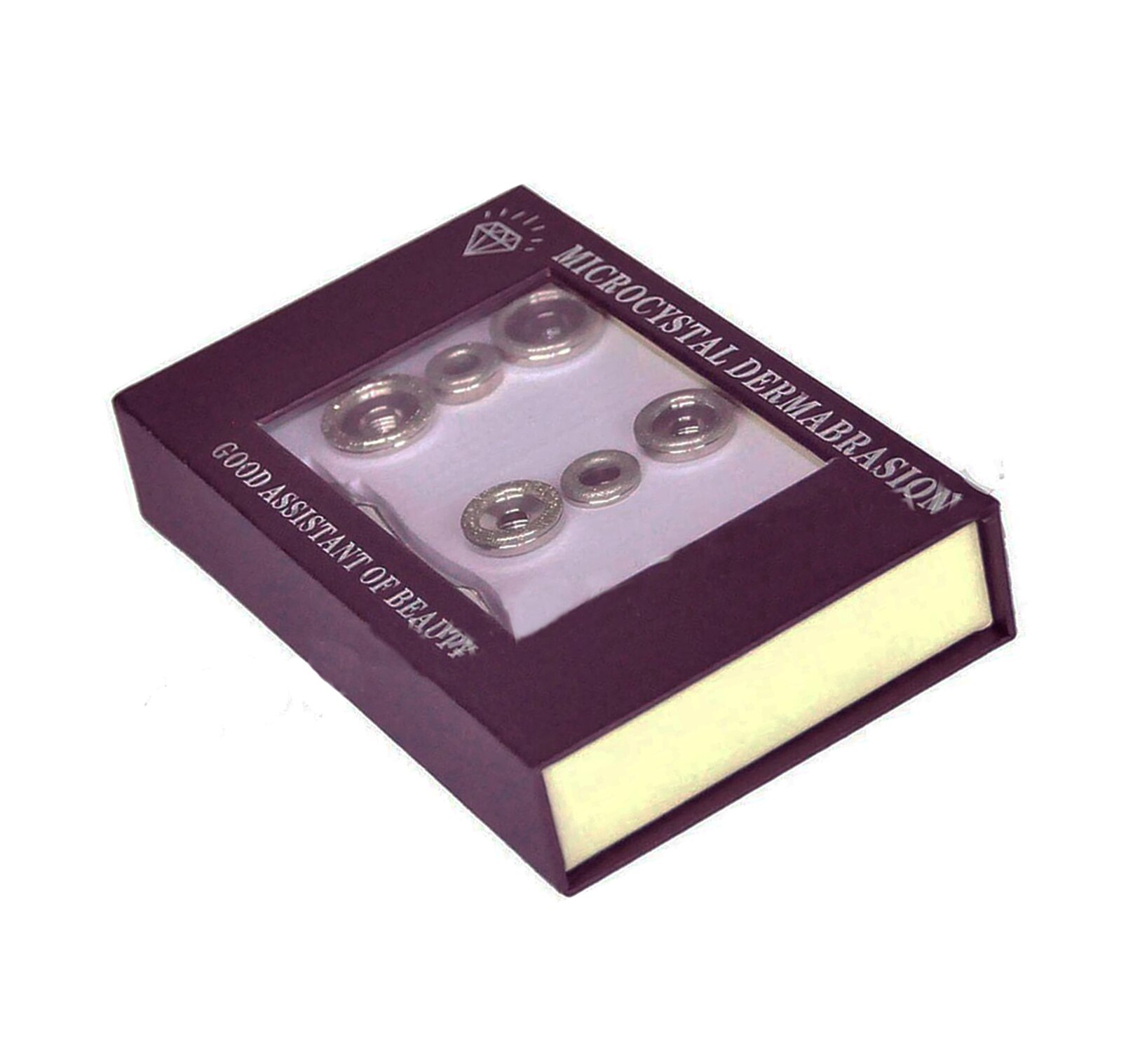 Diamond Microdermabrasion 9 Heads Single Stainless Steel Rod Spa Grade Household Skin Dermabrasion Peeler Elitzia ET2083