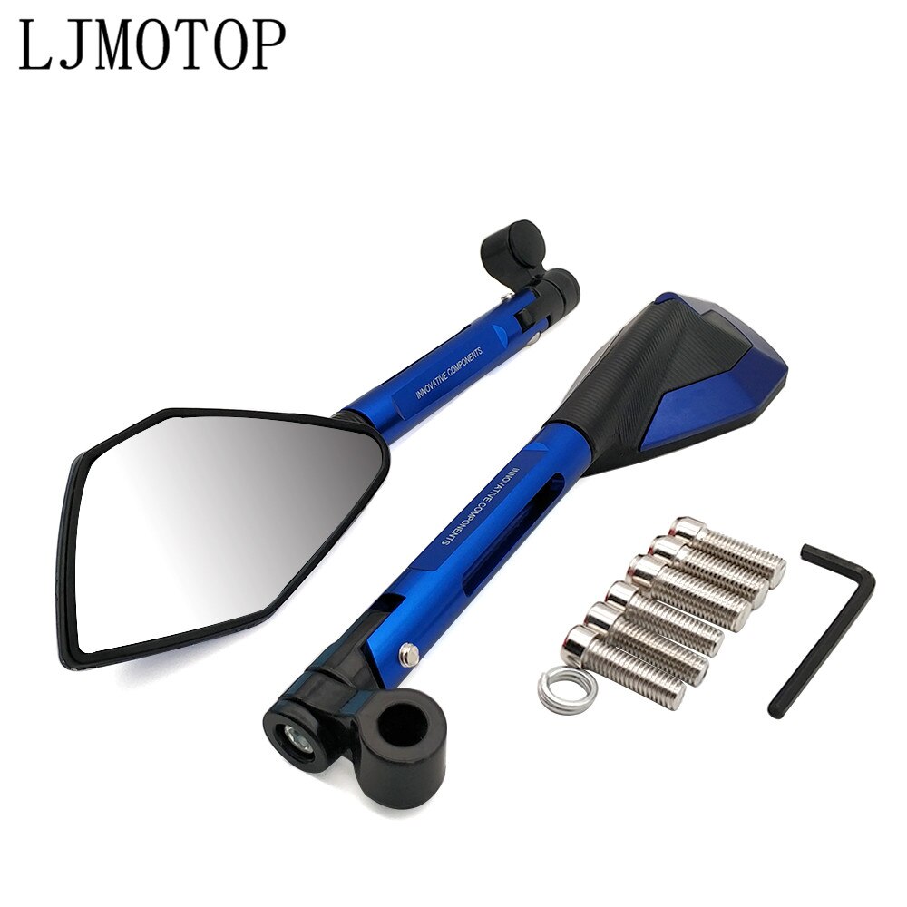 Rétroviseurs de rétroviseur pour Moto | Suzuki GSXR 600 750 1000 K1 K2 K3 K4 K5 K6 K7 K8 K9: Blue