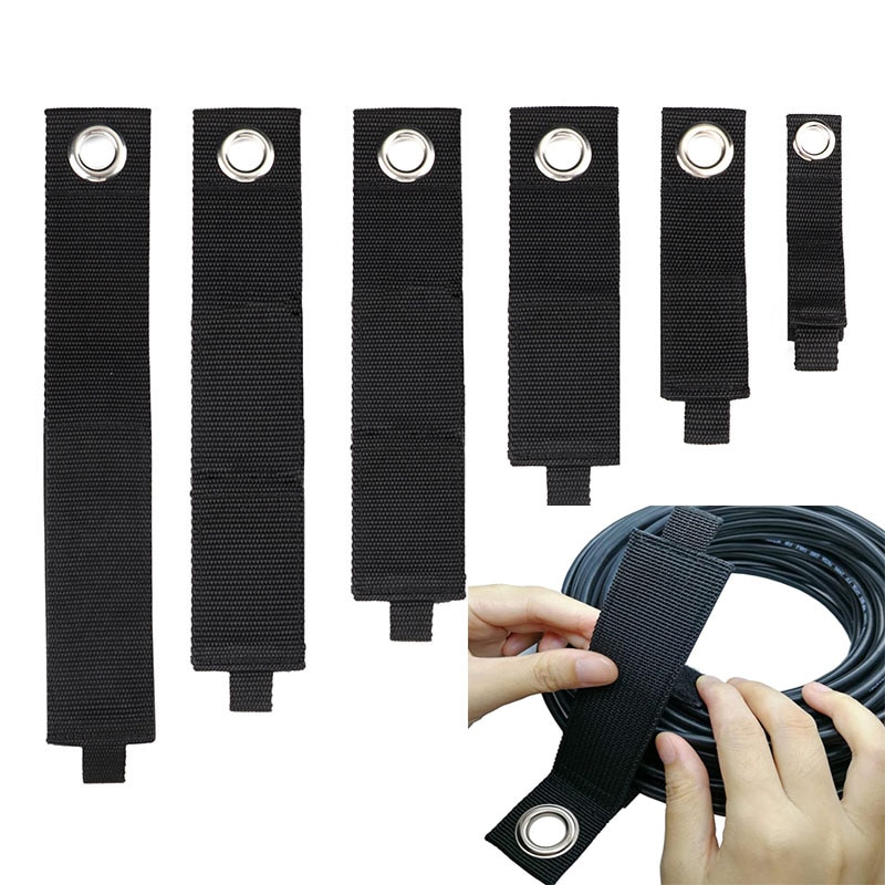 Self-adhesive Elastic buckle velcros Magic Nylon Elastic Band Hook Loop Cable Ties Velcroing Straps Sticky Fastener Tape