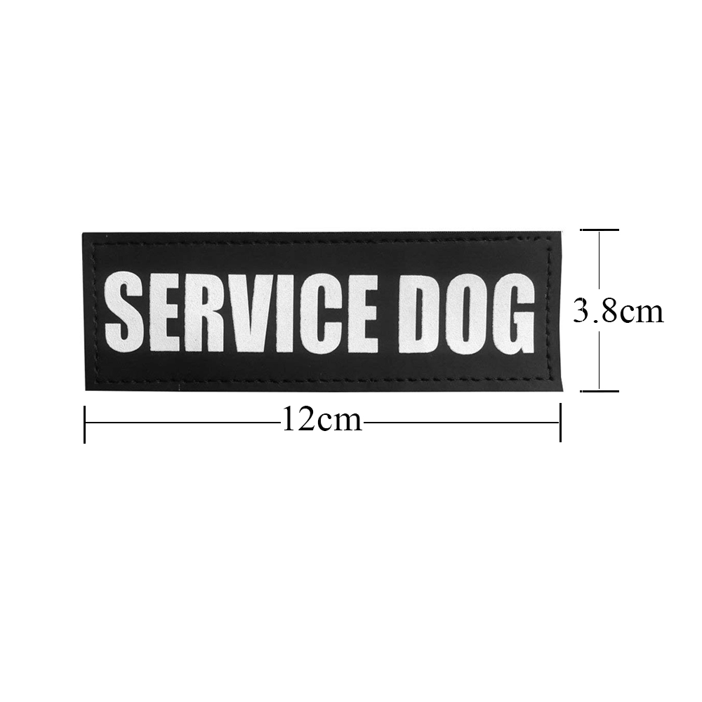 Hund tag patch til kæledyr hund krave sele vest service hund i træning velcro patches terapi hund tags: Servicehund