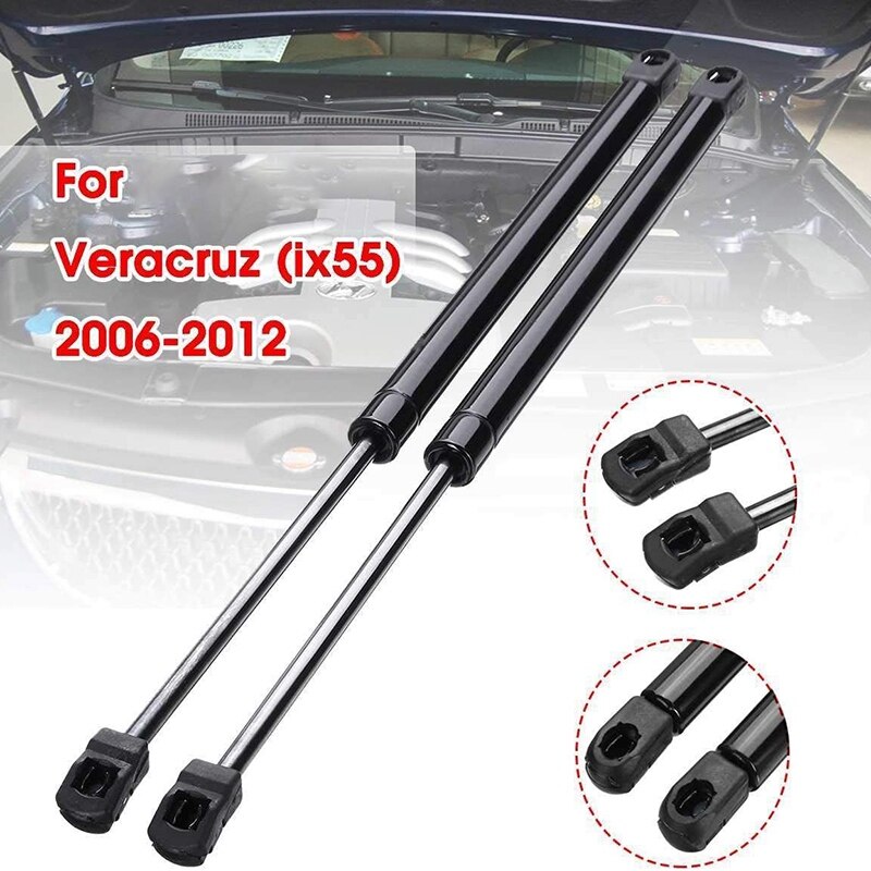 2 stuks gasgevulde schokdempers voor de motorkaplift, voor hyundai veracruz  ix55 2006