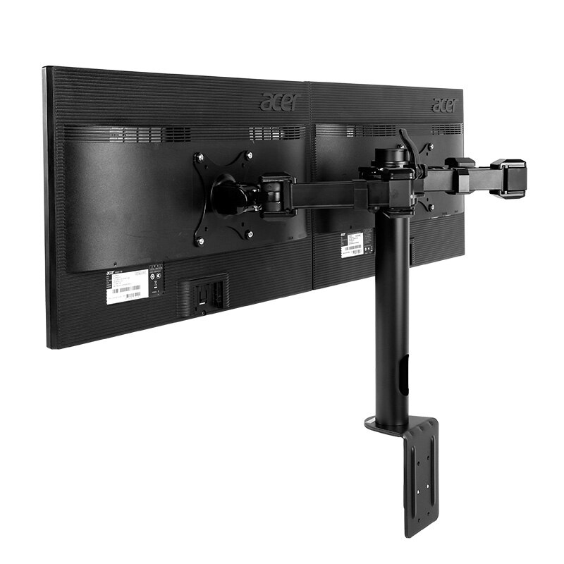 Dual Monitor Stand Arms Fully Adjustable Desktop Two LCD Monitor Mount Display Stand for 10"-30" Max Support 10KG Per Arm
