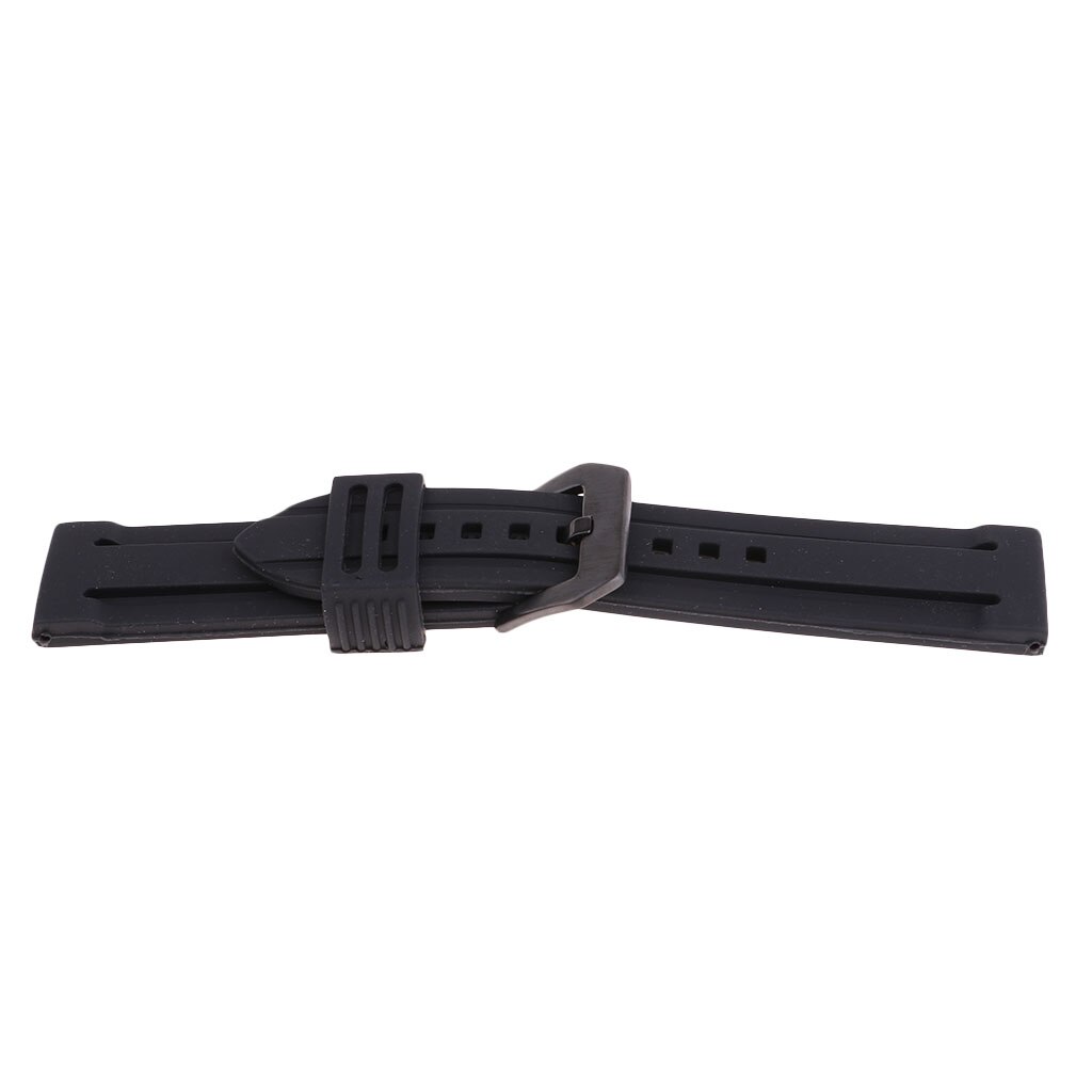 Unisex Water Sport Scuba Diver Horloge Band Siliconen Band Vervanging 20/22/24/26/28 Mm