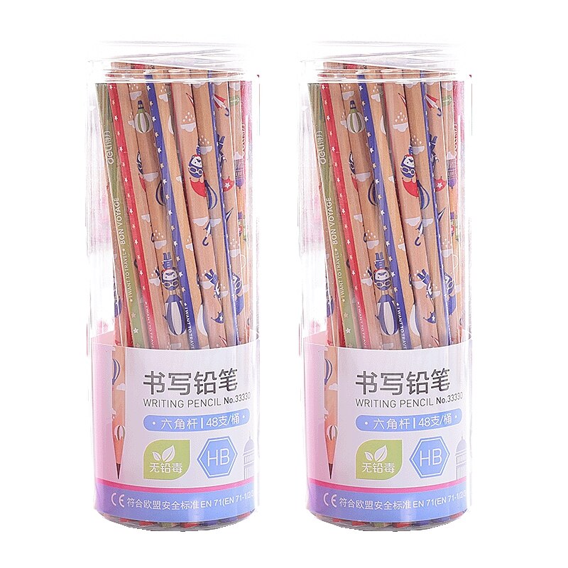 Deli HB/2B lápiz de dibujo, herramientas de dibujo, lápices para el colegio, lápices de escritorio para niños, lápiz HB de madera