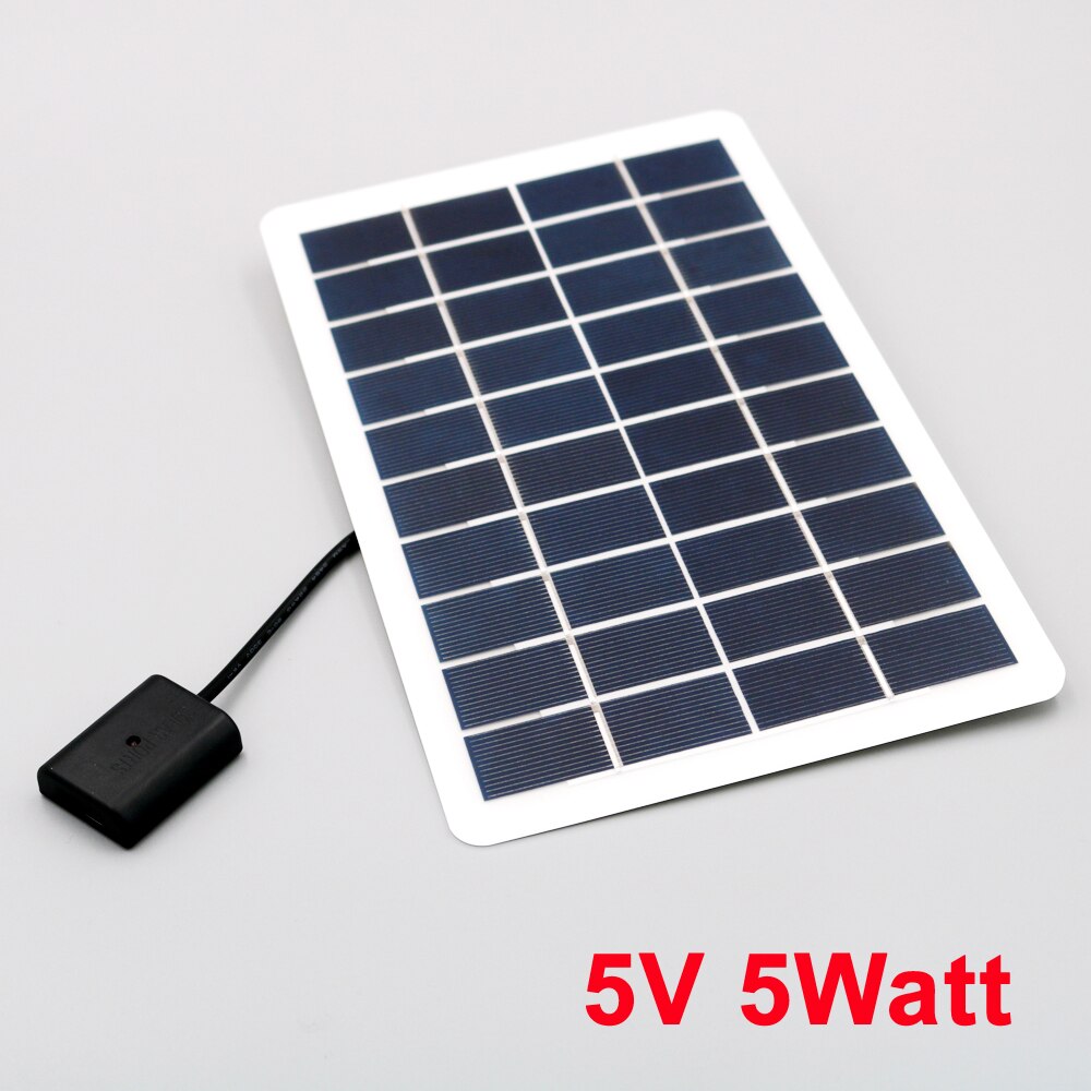 Panneau solaire Portable 5W 7.5W 5V, système d&#39;alimentation, pour téléphone iphone 11 12 Xiaomi Samsung Huawei X XS: 5V 1000mA