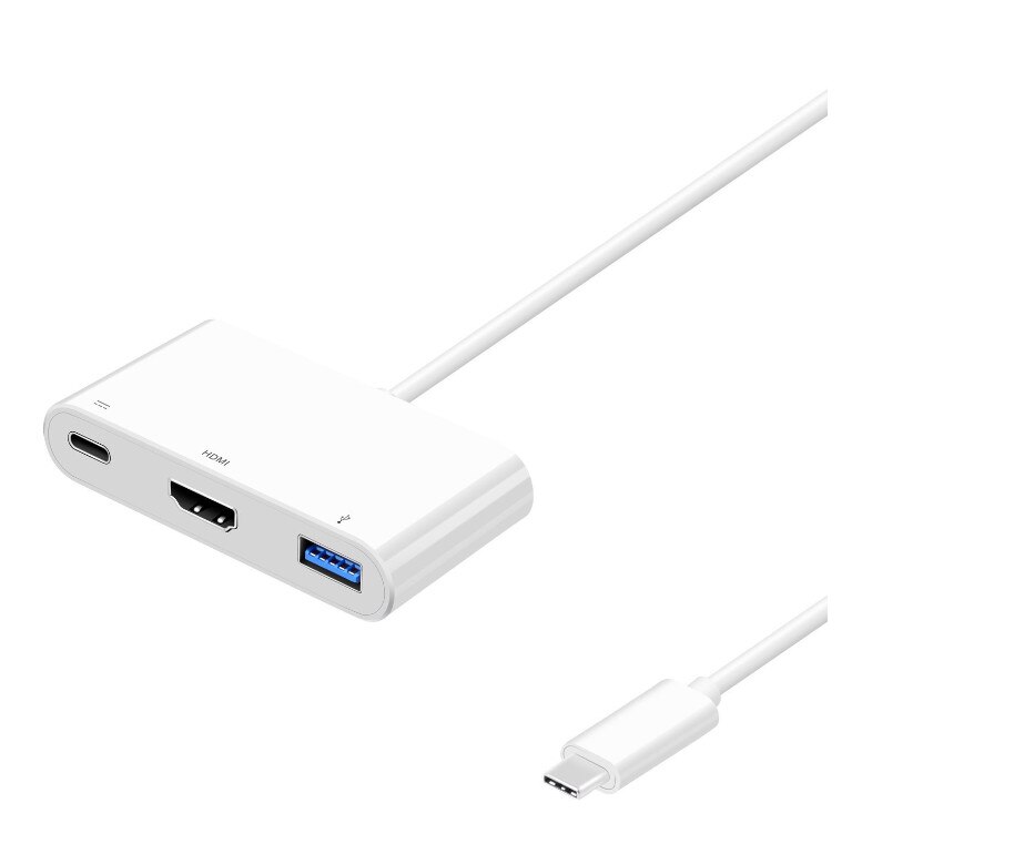 3- i -1 usb-c digital av multiport adapter 4k dokkingstasjon til blits-stasjoner kameraer skjermenheter