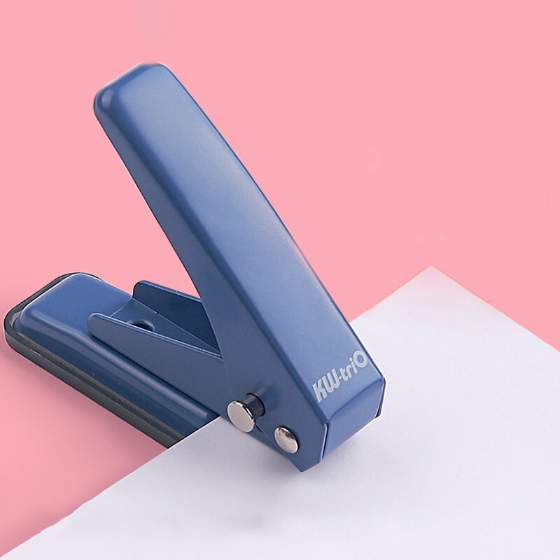 Portable Punching Machine 20 Sheet Capacity Mini Stapleless Stapler Student Binding Supplies School Office Stationery: D