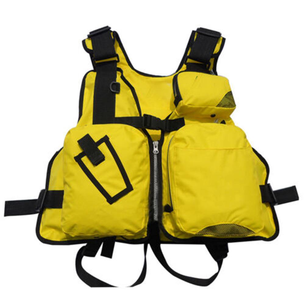 Mounchain Regolabile Giubbotto Salvagente A Vela kayak Canoa Pesca Giubbotto di Salvataggio per Adulti 130 centimetri di lunghezza vestito per 95kg: giallo