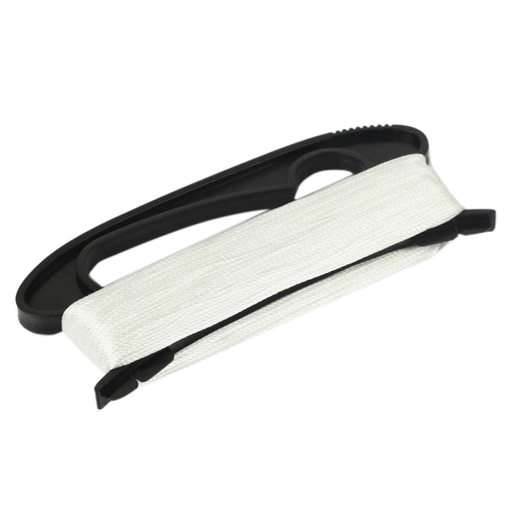 1 Set D Shape Flying Kite Line Plastic + Polyester White Color Line Board Flying Kite Accessories 100M