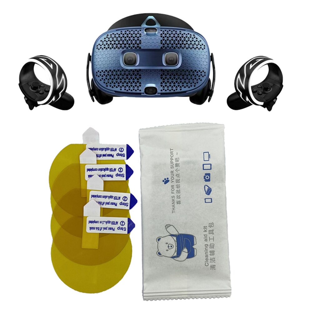 4pcs TPU Protective Lens Film Clear Lens Cover for HTC Vive Cosmos/ Vive Pro VR Headset Lens Screen Protector