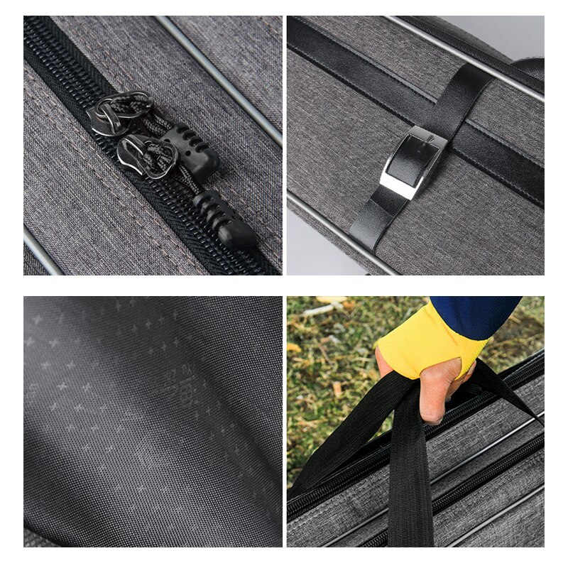 Portable Fishing Bag Pesca 2 Layer Fishing Rod Carrier Waterproof Fishing Pole Tools 80/100/125/130 CM Tackle Storage Organizer