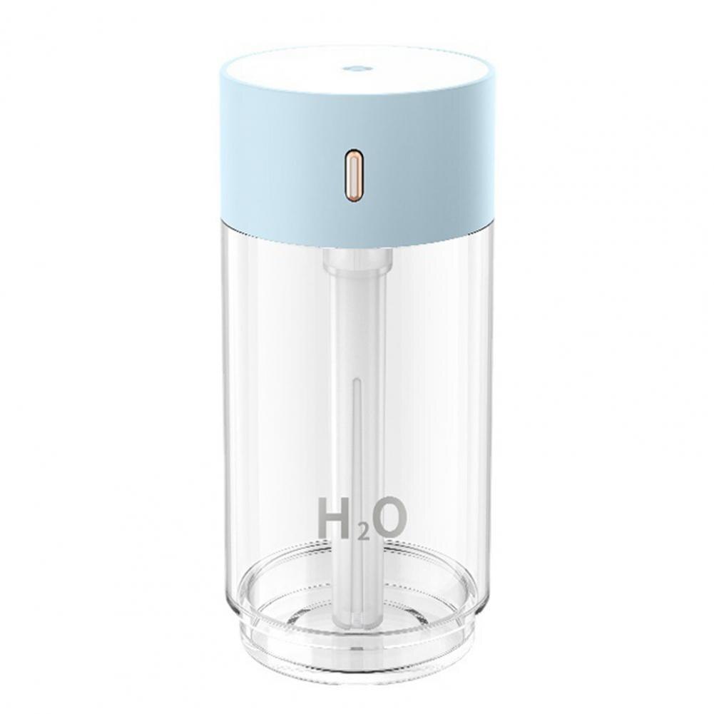 Desktop Air Humidifier Visible Water Tank Easy to Clean Smart Chip Simple Transparent USB Plug-in Desktop Humidifier:  Blue