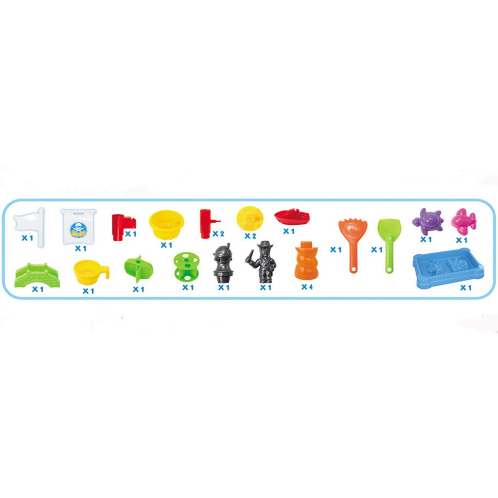 Baby Zomer Zand En Water Tafel Doos Baby Kids Kinderen Outdoor Tuin Strand Waterrad Speelgoed Family Game Toys: E