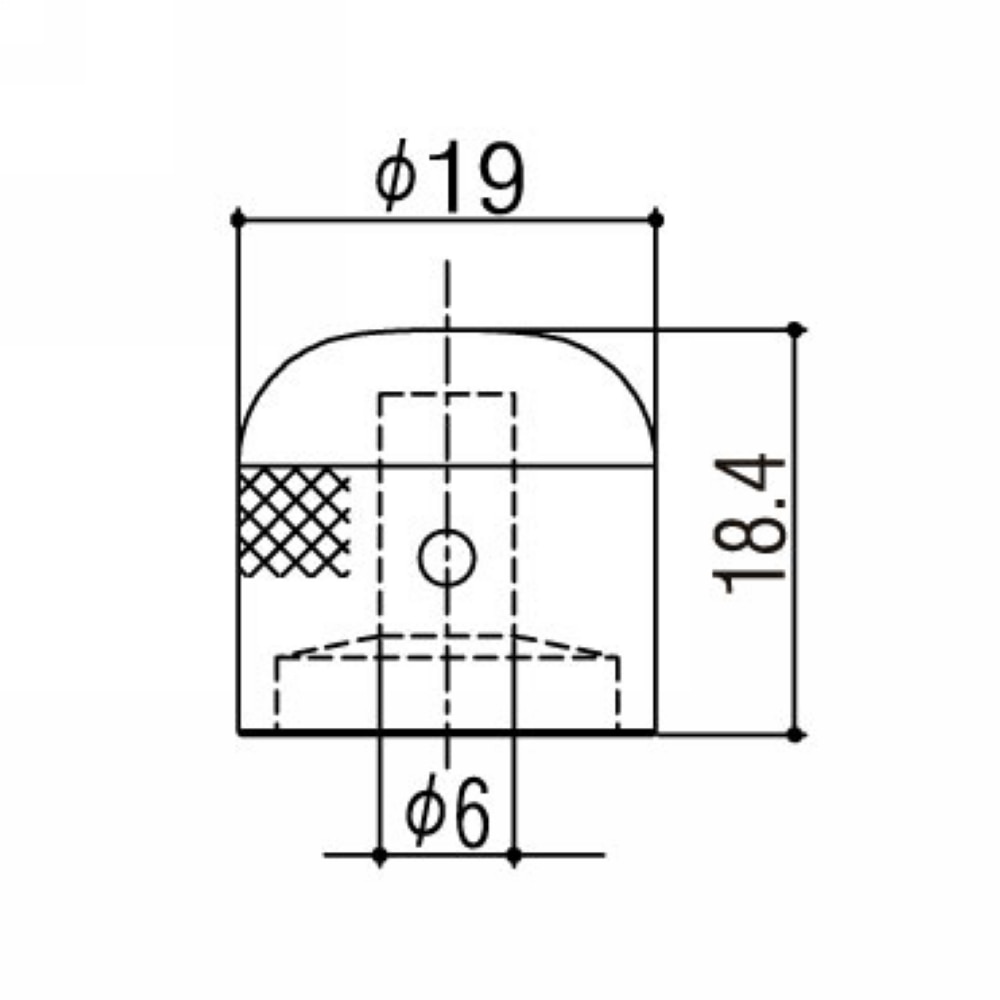 1 stücke GOTOH E-gitarre Bass Ton Und Volumen Metall Elektronische Control Knöpfe Kappe 19mm * 18,4mm * 6,0mm Made In Japan