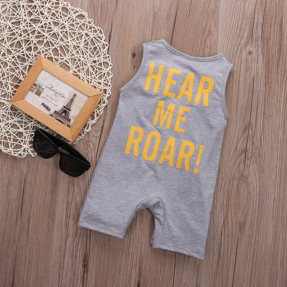 Neue Baumwolle Neugeborenen Baby Jungen Kleidung Tiger Gedruckt Baby Spielanzug-overall Overall Hülse Sommer Baby Jungen Strampler