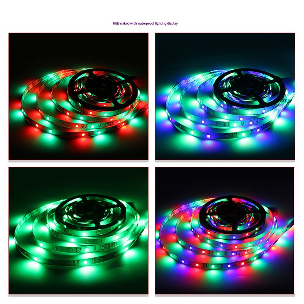 Led 3528 Licht Riem Waterdichte Kleurrijke Flexibele Light Bar 44 Belangrijke Controller Led Light Strip Met 5 M + 2a voeding