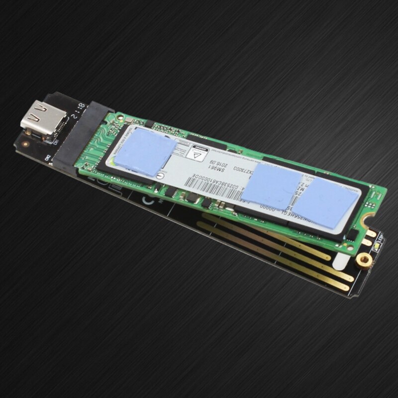 M.2 Nvme Naar Type C USB3.1 Aluminium Ssd Behuizing Mobiele Effen Hard Drive Shell Cie U.2 Pci-E En brand