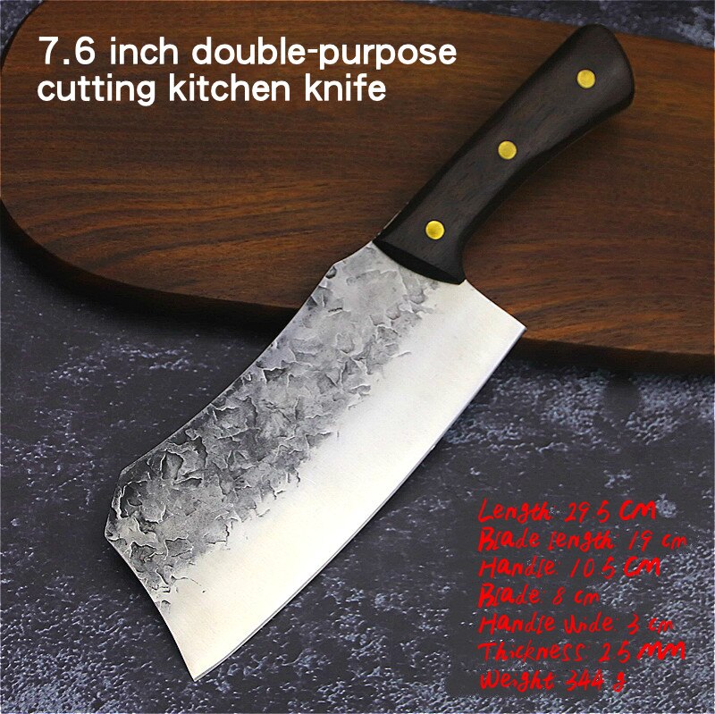 Manganese-steel forging sharp chef knife household kitchen knife multi-purpose chef knife slicer boning knife boning knife: B-xzd11-J