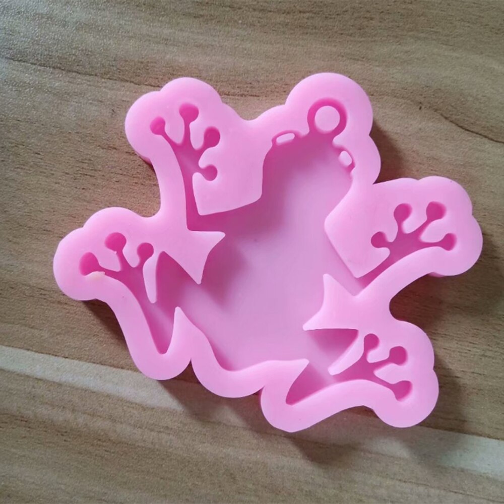 Llaveros familia tortuga brillante molde de silicona DIY tortuga mamá y bebé joyería hacer moldes de arcilla polímeros molde de resina epoxi