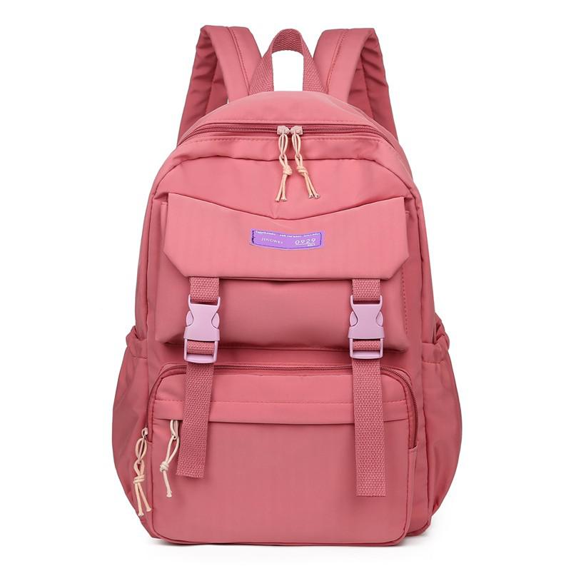 Frauen Rucksack Schule Taschen Für Teenager Mädchen: DarkPink