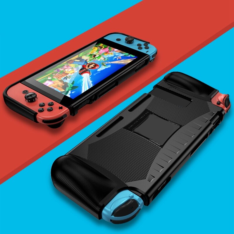 保護カバーケースソフトtpu耐衝撃グリップニンテンドースイッチコンソールと喜び-conドッキング可能コントローラ