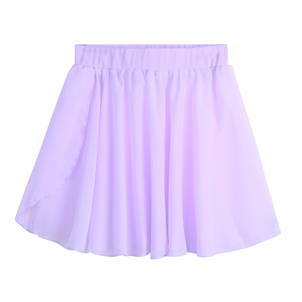 Barn jenter ballettskjørt dans grunnleggende klassisk chiffon mini pull-on omslagsskjørt ballerina kjole barn tutu ballett trikotkjole tenåringer: Lilla / M