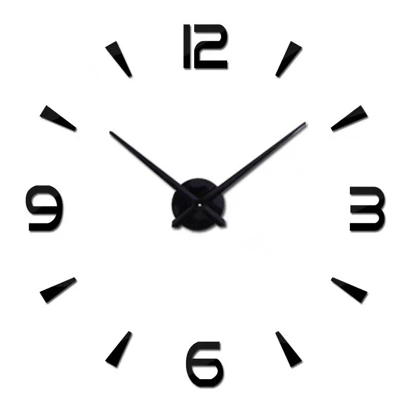 De pared grande reloj 3D DIY de aguja relojes espejo de acrílico relojes adhesivos sala de decoración del hogar, Europa horloge