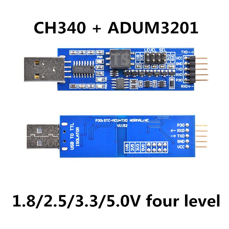 FT232 / CH340 / CP2102 USB to TTL USB to serial UART module FT232RL voltage isolation signal isolation Four level: CH340 .four level