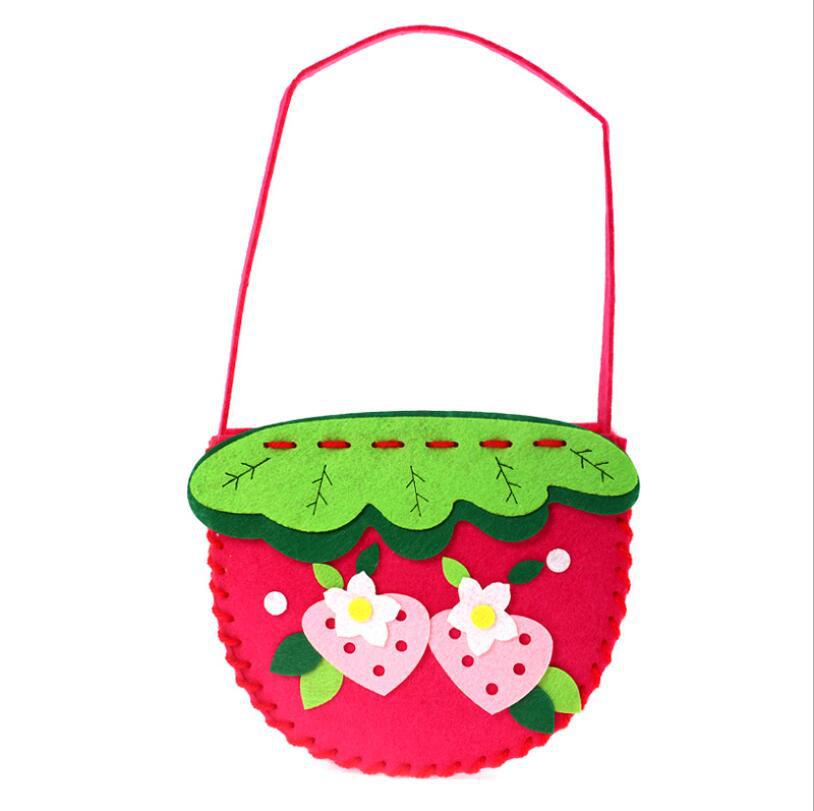 1pc kunst und handwerk für kinder Nicht-woven DIY tasche material handmade paket manuelle DIY kindergarten kinder kunst klasse kinder handwerk