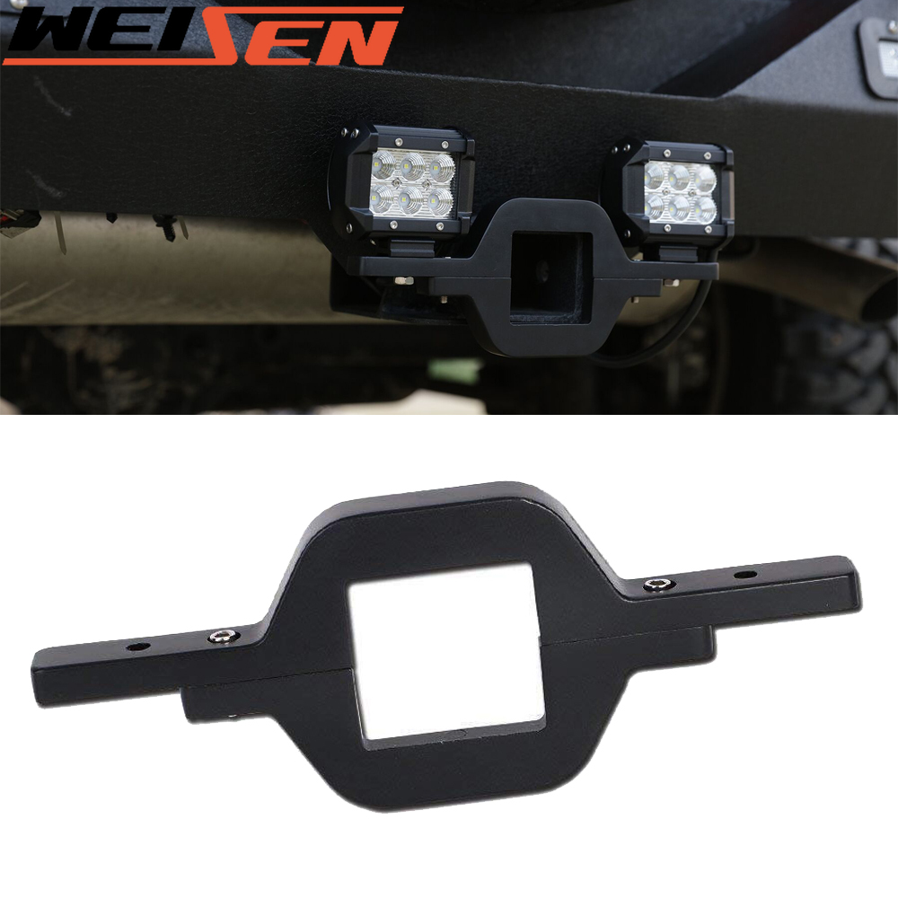 Tow Hitch Receiver Mounting Bracket for Ford Ranger F150 F250 F350 F450 Dodge RAM 1500 2500 3500 Dual LED Backup Work Lights