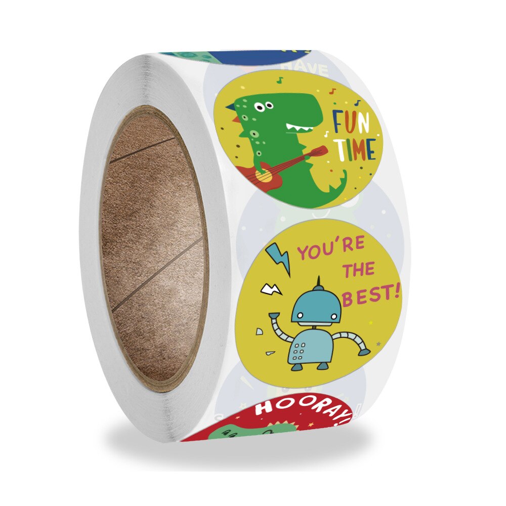 100-500pcs adesivi per bambini insegnante adesivi premio Design animale per gioco scolastico adesivo per allenamento per bambini premio regalo di elogi: QY803-500pcs