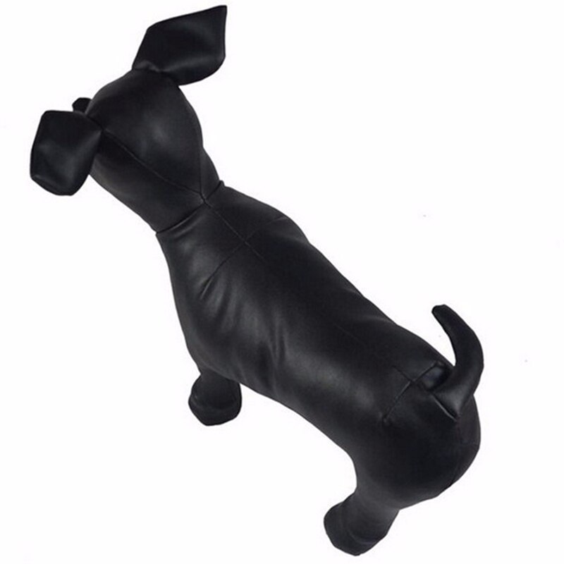 1 pc PU Cuir Chien Mannequins 3 Taille Position Debout Chien Modèles Jouets Pour Animaux de compagnie Magasin pour Animaux Affichage Mannequin