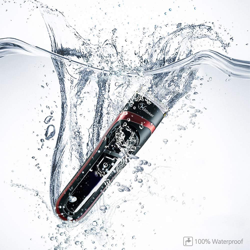 Cortapelos inalámbrico para hombres, maquinilla eléctrica para cortar el pelo, Barba, cortadora de pelo eléctrica a prueba de agua, kit