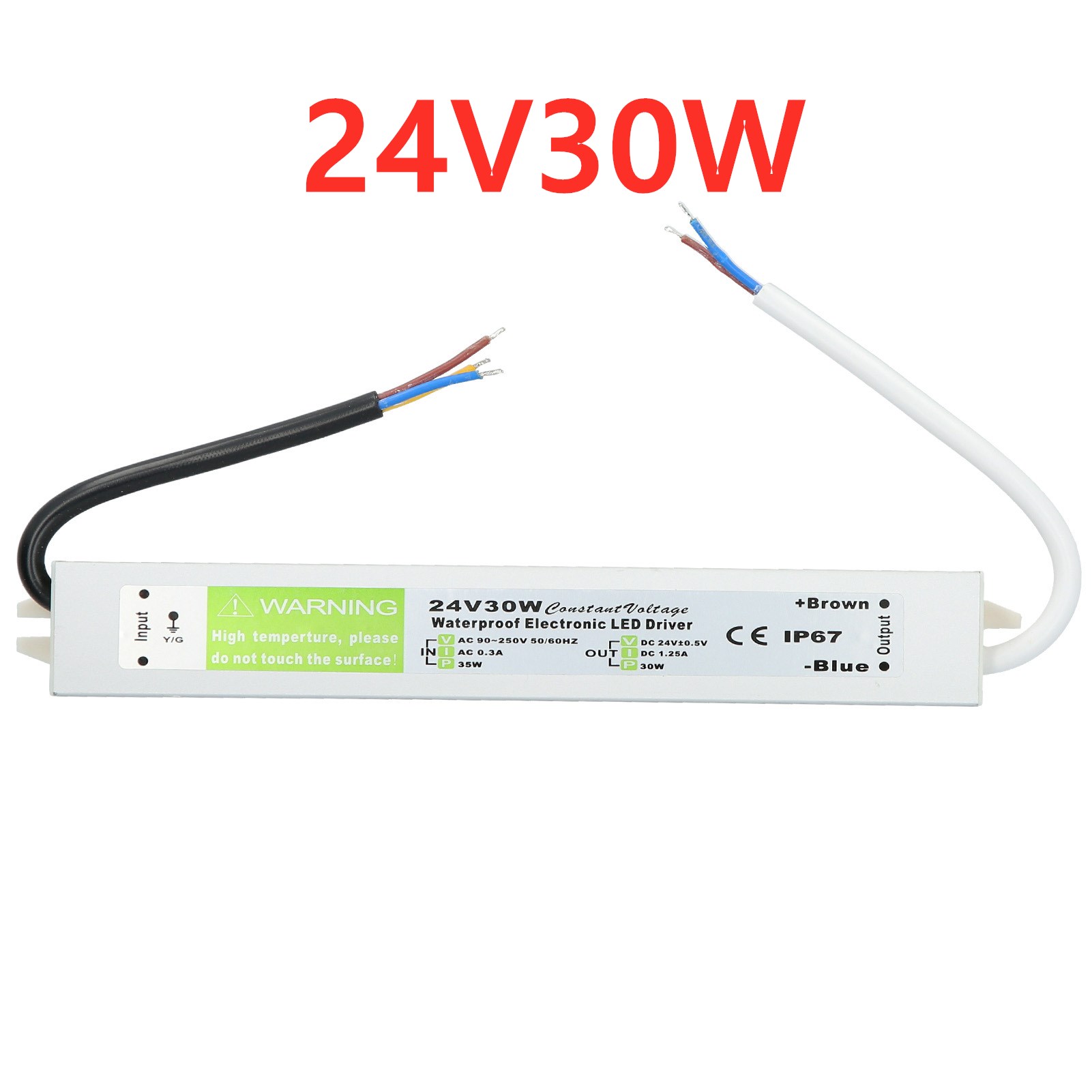 12v 24v strømforsyning 10w - 400w 500w 12 24 volt transformator  ac 220v til  dc 12v 24v utendørsbelysning  ip67 vanntett ledet-sjåfør: Multi