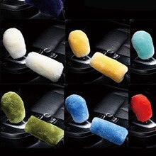 Zimowe pluszowe futro samochodowy hamulec ręczny pokrywa gałka zmiany biegów pokrowiec robić citroena c-quatre c-triomphe Picassa C1 C2 C3 C4 C4L C5 Elizejskie/ds-seri