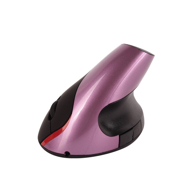 2.4G Wireless Mouse Ergonomic Vertical 5 Buttons Gaming Mouse RGB 1200 DPI Optical Mice With For PC Laptop: Lavish Purple