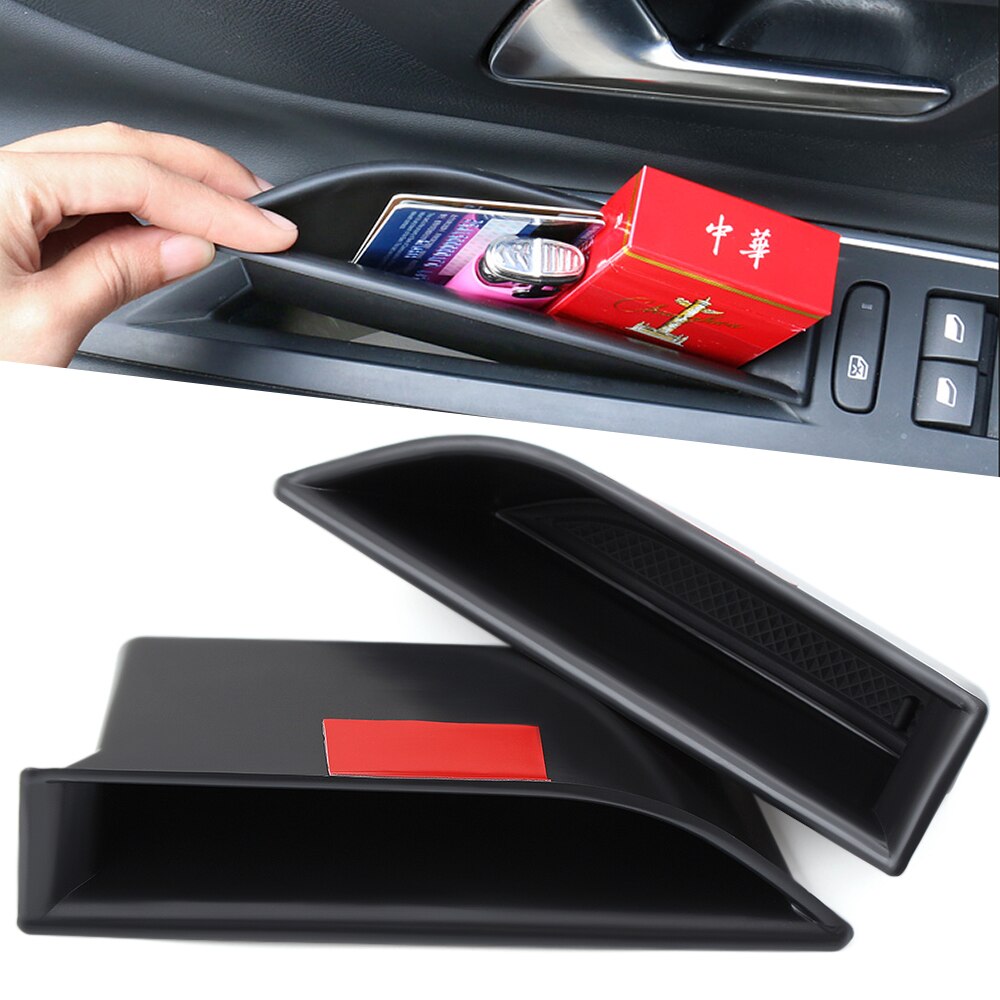 Central Console Storage Box Fit For Peugeot 3008 5008 GT Arm Rest Storage Bin Front Door Storage Box Container Holder