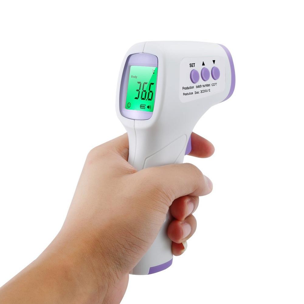 Infrarødt termometer pande krop berøringsfrit termometer baby voksne udendørs hjem digital infrarød feber øretermometer: Fyp 342300